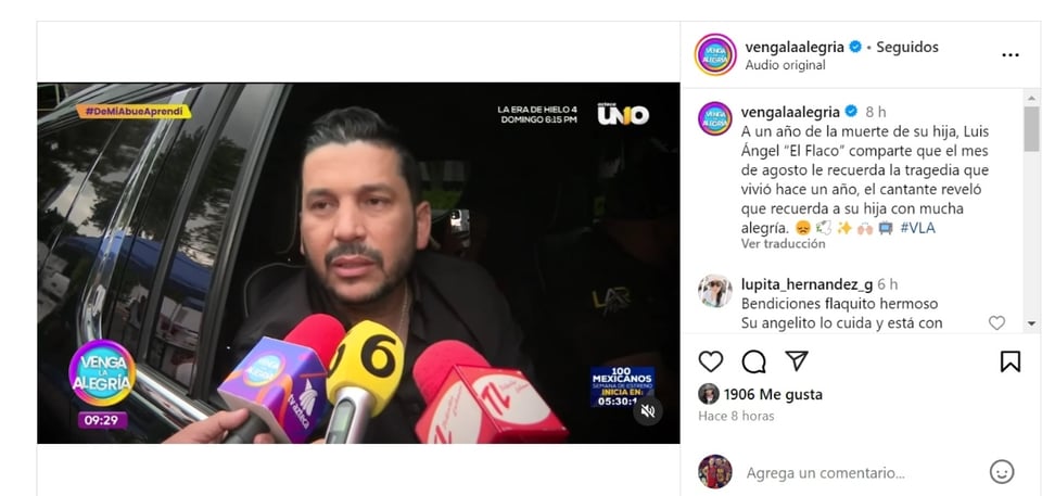 Luis Ángel El Flaco, Maria Fernanda, accident, Sinaloa, MundoNOW