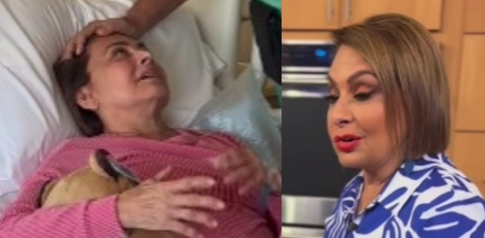 Tras ser operada, María Antonieta Collins aparece en la cama del hospital contando lo impensable