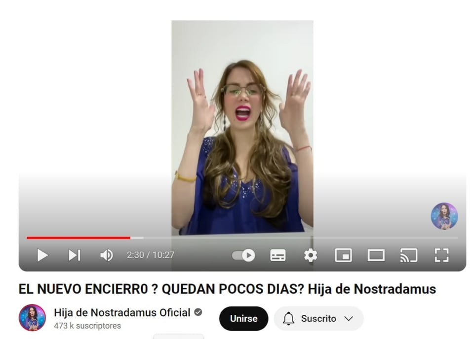 Hija de Nostradamus viruela mono, video, YouTube, redes sociales, MundoNOW