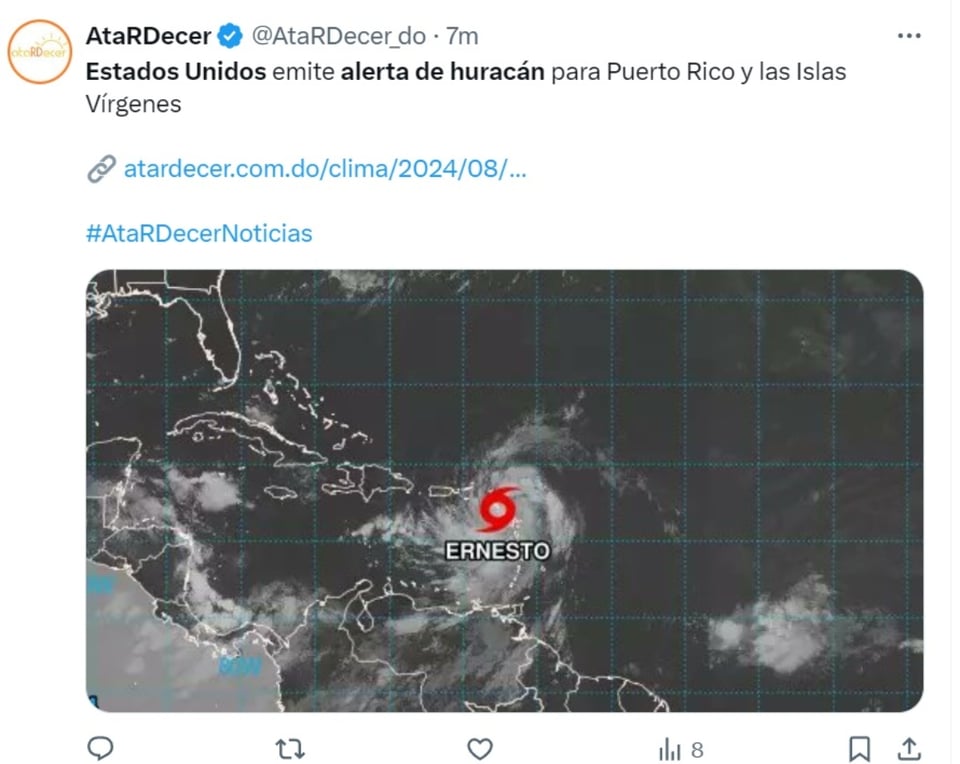 US Hurricane Alert, Saint Kitts and Nevis, Montserrat, Antigua, MundoNOW
