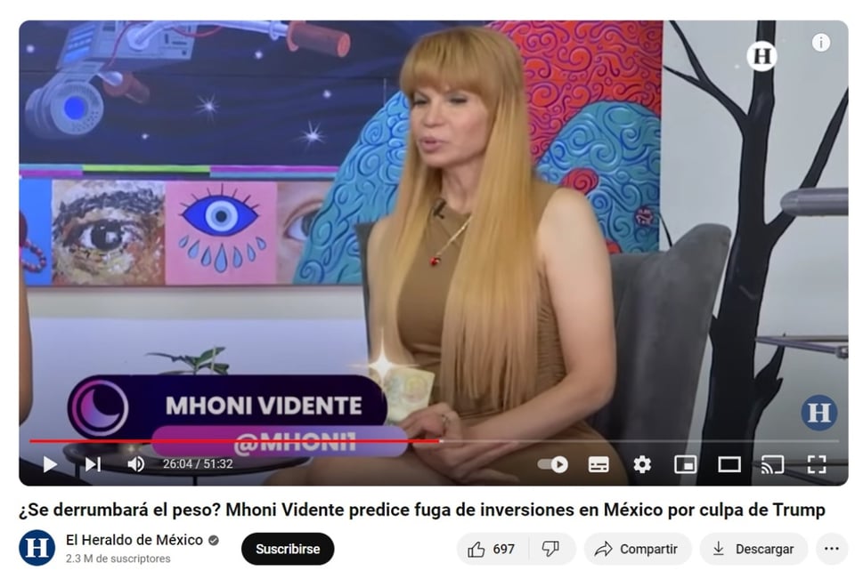 Mhoni Vidente and Donald Trump, El Heraldo de México, revelations, YouTube, video, MundoNOW