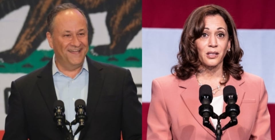 Descubren terrible verdad del esposo de Kamala Harris