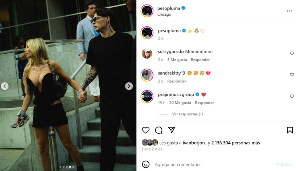 novia de Peso Pluma, redes sociales, Instagram, publicación, MundoNOW