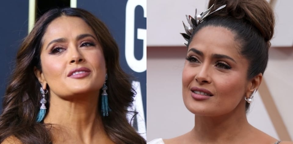 Bikini amarillo y canas, la combinación perfecta de Salma Hayek a punto de cumplir 58 años