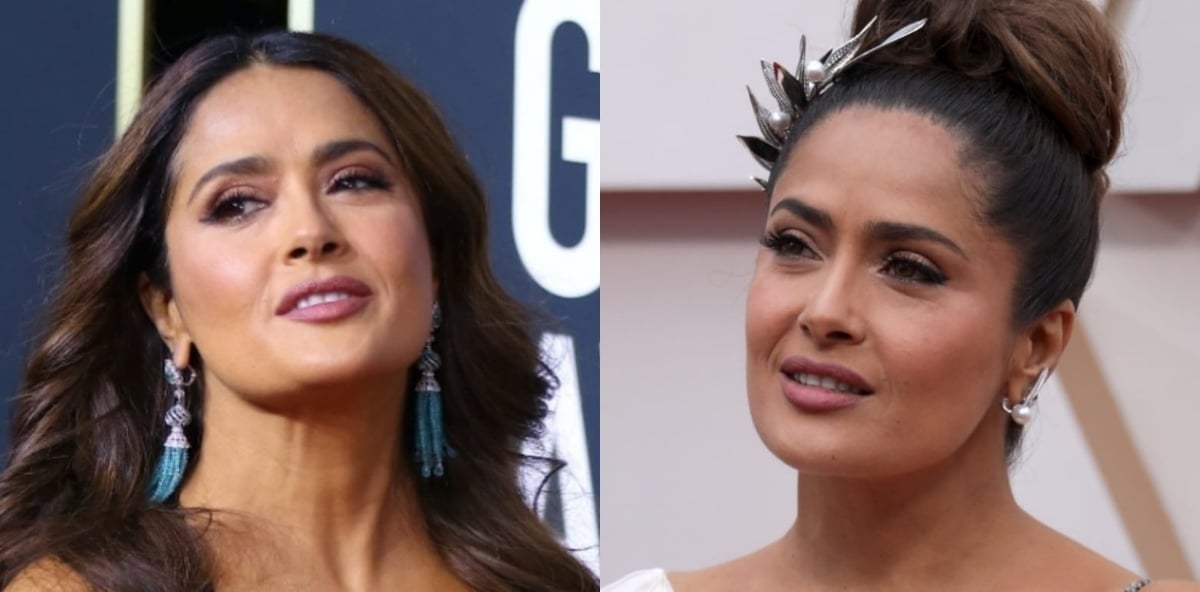 Yellow bikini and grey hair, the perfect combination for Salma Hayek, who is now 58