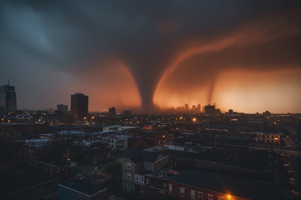 5 tornados azotan en EEUU y provocan daños