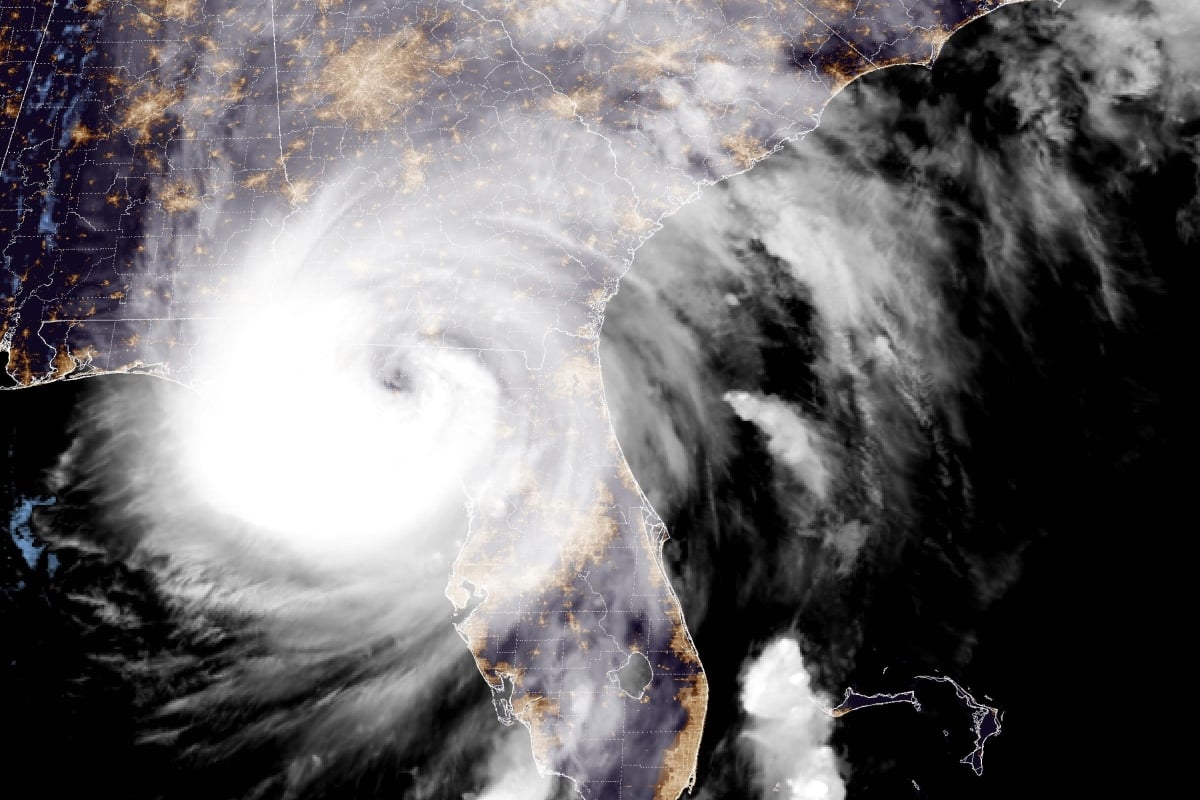 El poderoso huracán Helene toca tierra en EEUU y dicen a dónde se dirige