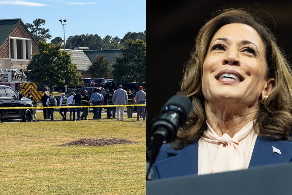 Kamala Harris de luto tras tiroteo en Apalachee High School