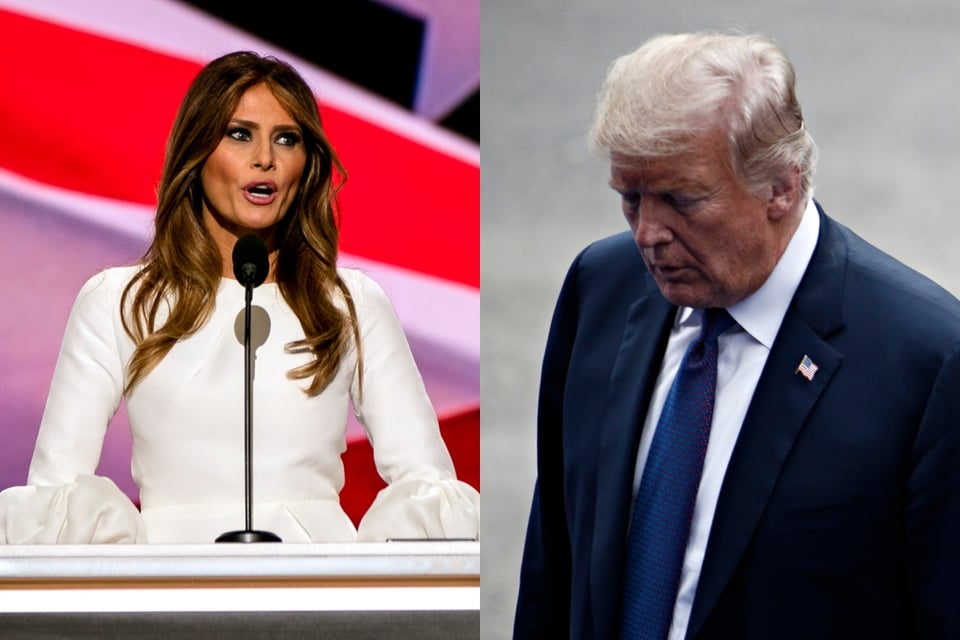 Melania reaparece solo para confirmar sospechas de Donald Trump