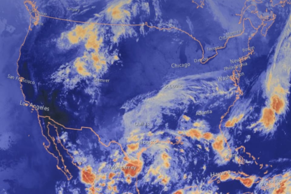 Advierten riesgo de clima severo desde Tallahassee hasta Houston