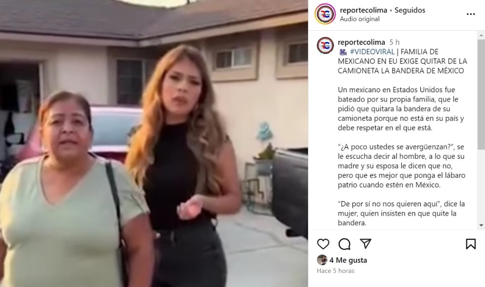 bandera México camioneta, reclamo, petición, respeto, MundoNOW