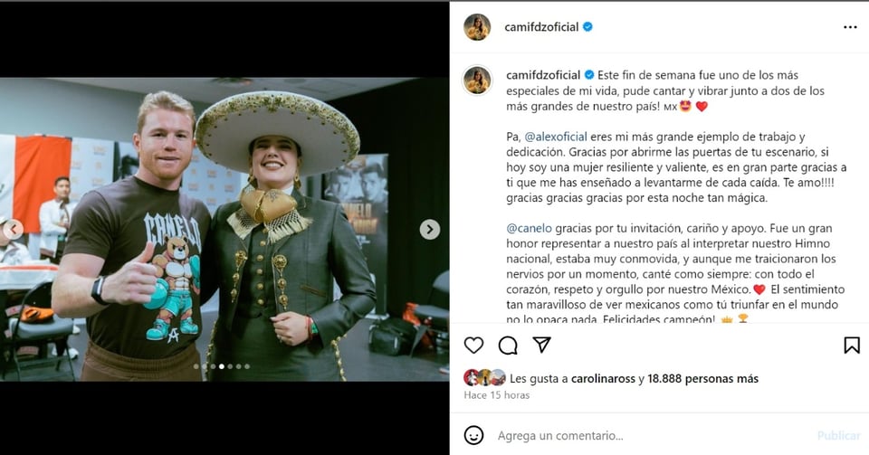 Camila Fernández Canelo Álvarez, Mexican National Anthem, error, Alejandro Fernandez, MundoNOW