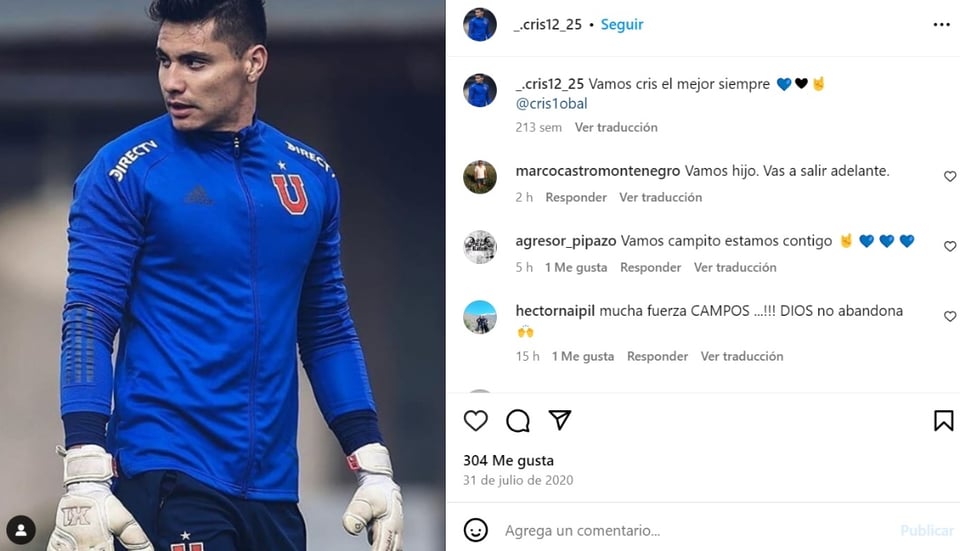 Cristóbal Campos, accident, rollover, Chilean footballer, MundoNOW