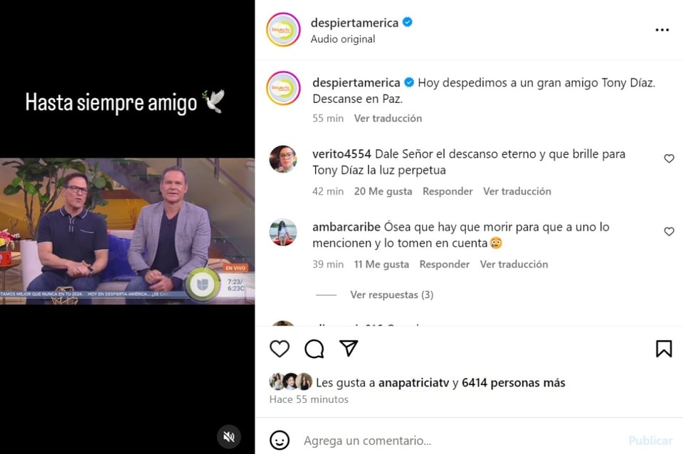Mourning in Despierta América, Raúl González, Alan Tacher, Francisca, MundoNOW
