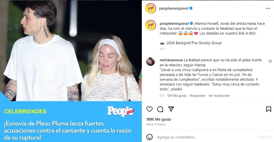 The Double P, Hannah Howell, model, infidelity, MundoNOW, Peso Pluma in the Spotlight Again