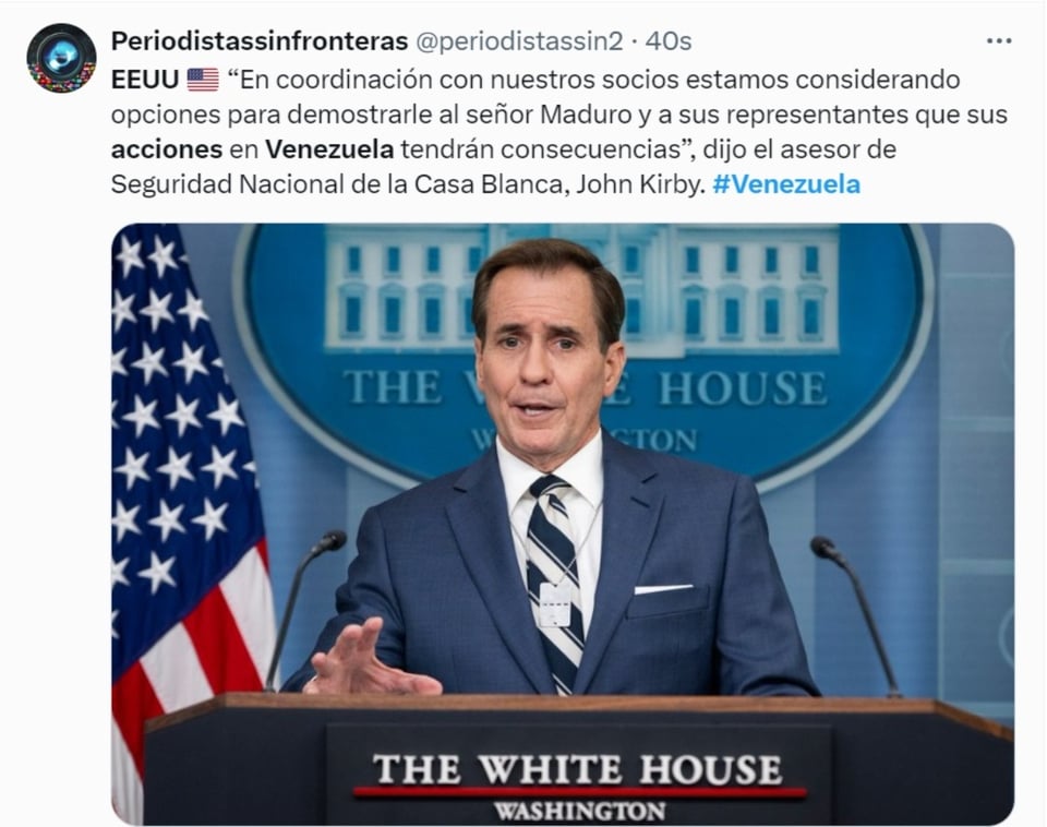 US and Venezuela, White House, Joe Biden, security, MundoNOW