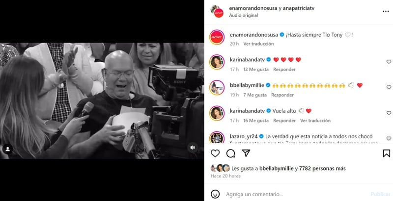 Enamorándonos luto, Antonio Díaz, Tío Tony, camarógrafo, MundoNOW