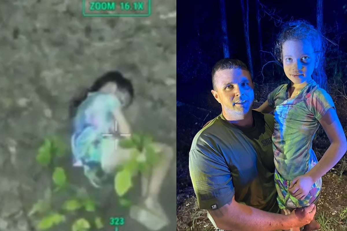 Peyton Saintignan, la niña que se perdió en el bosque y rescataron
