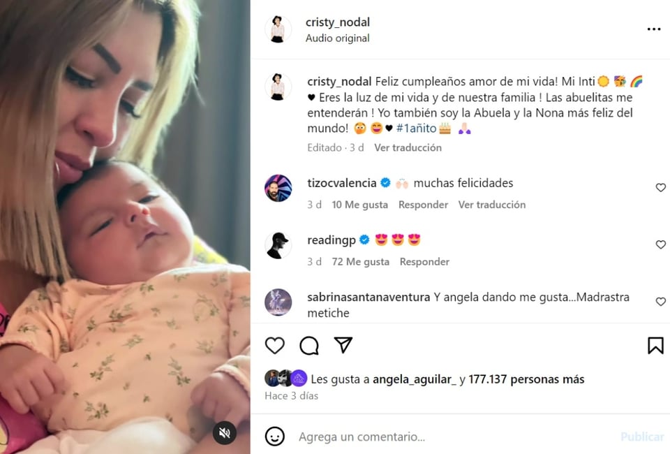 Mamá de Nodal, Inti, nieta, Cazzu, MundoNOW