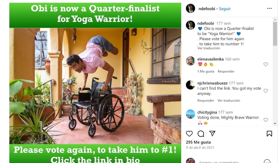 Obi Ndefo, redes sociales, Instagram, fotografía, MundoNOW