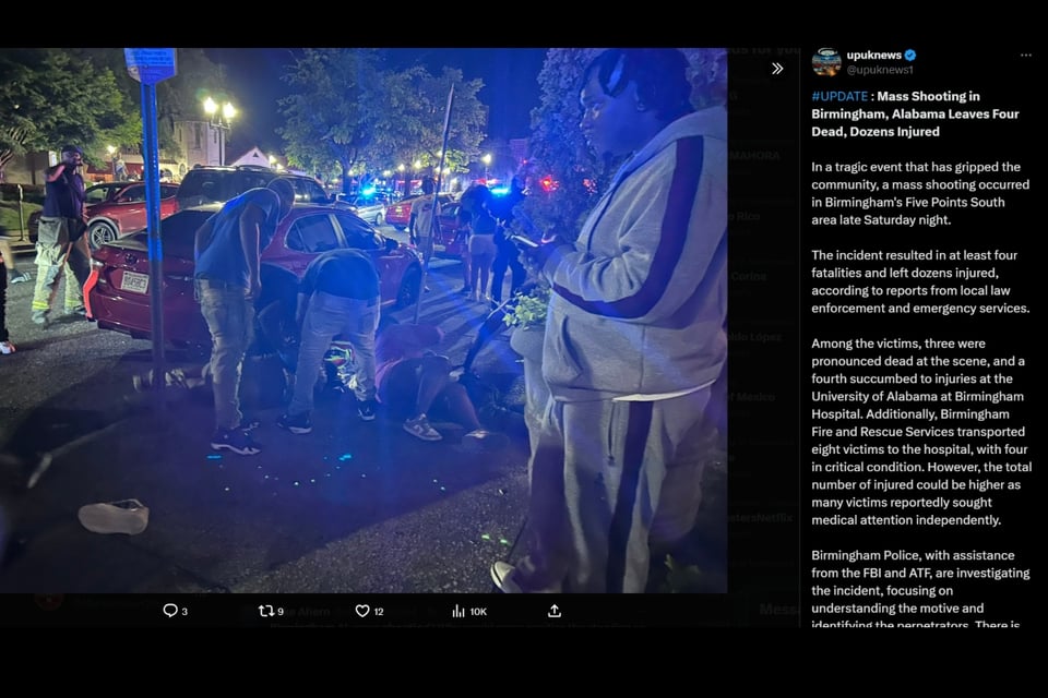 Police, shooting, Birmingham, Alabama, dead, MundoNOW, Mass Shooting Confirmed in Birmingham