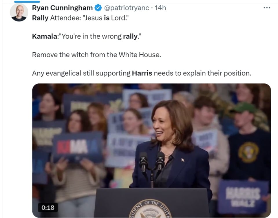 Kamala Harris mitín, Wisconsin, Antiicristo, candidata demócrata, MundoNOW