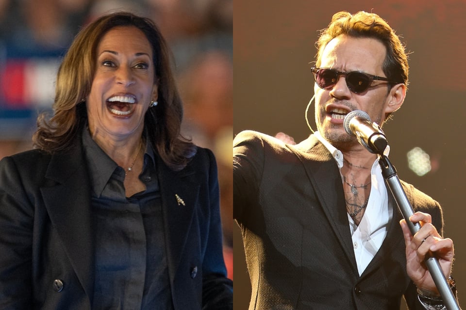 Marc Anthony Votará por Kamala Harris y Alerta a Latinos