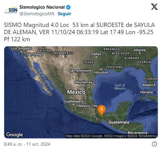 Servicio Sismológico Nacional,Sismos, Atoyac ,Sayula