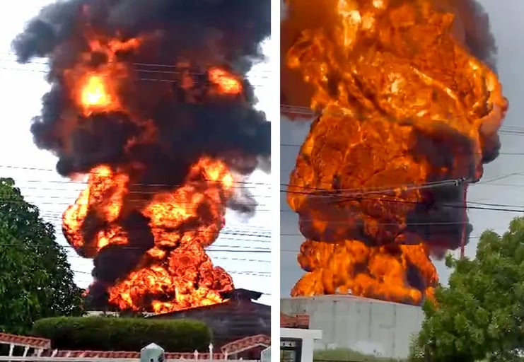 Incendio en tanque petrolero, Venezuela,PDVSA,MundoNow