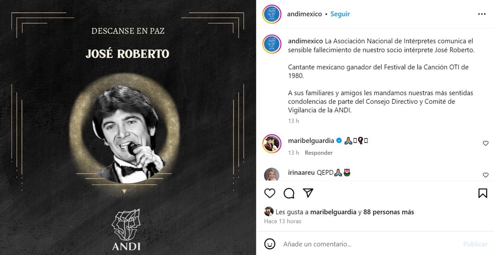 Jose, Roberto, Galindo, OTI, muere