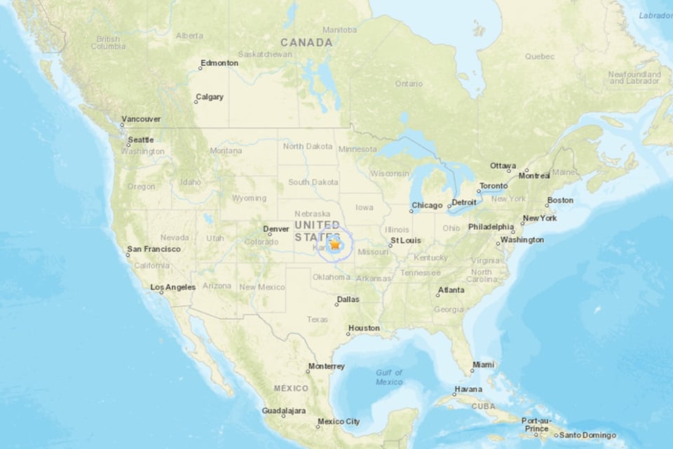 temblor en Kansas octubre 2024, Junction City terremoto.