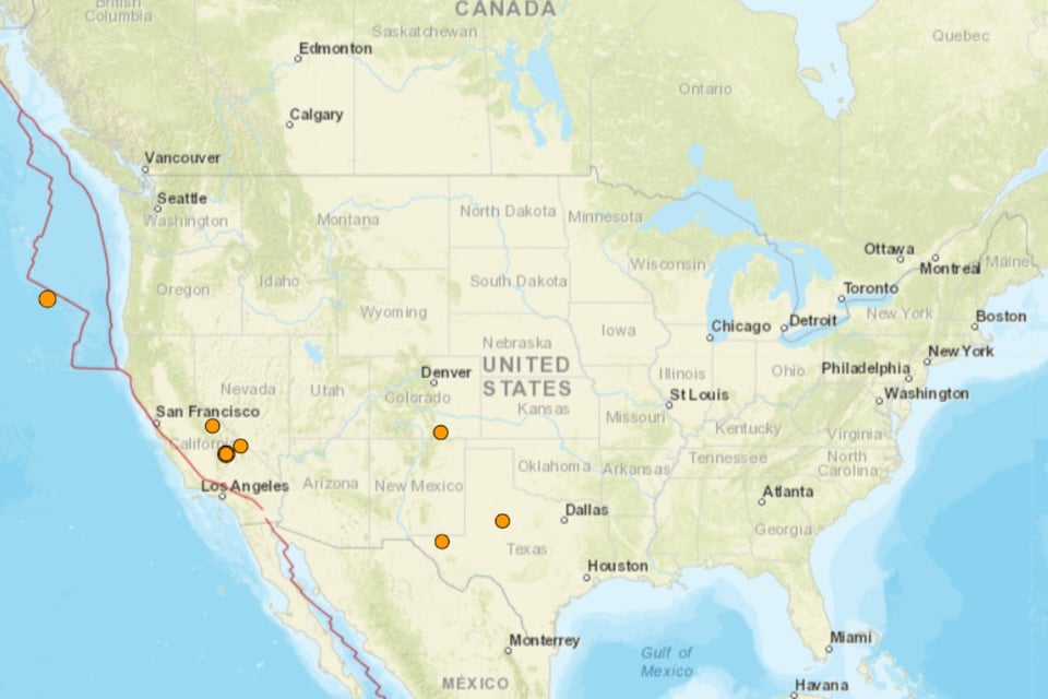 sismos en Estados Unidos, California, Oregon, Texas, Colorado, MundoNOW