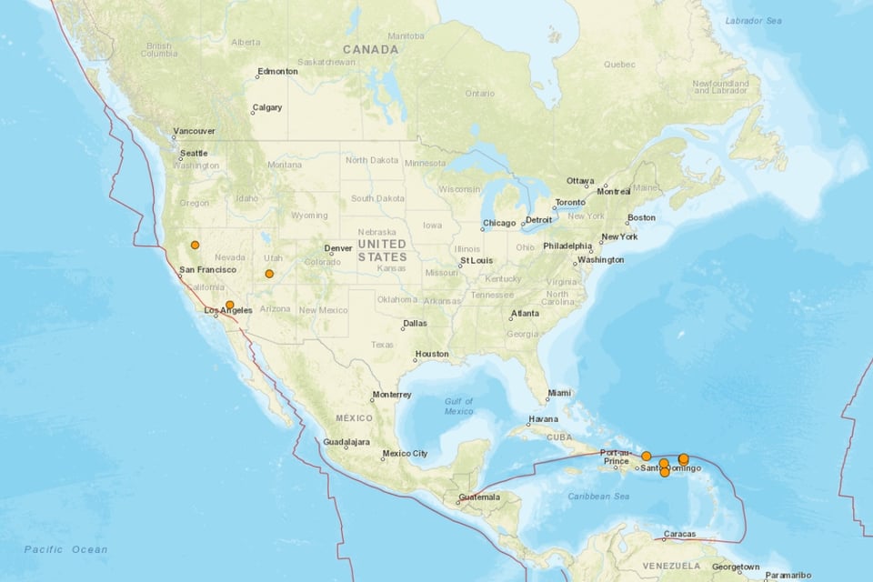 Tres sismos sacuden Estados Unidos en menos de 24 horas