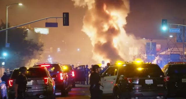 Disturbios Los Ángeles: Celebración Dodgers termina en caos