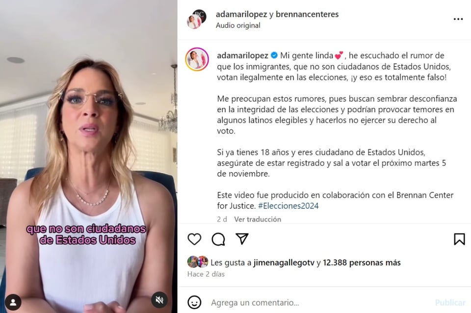 Adamari López elecciones, redes sociales, Instagram, video, MundoNOW