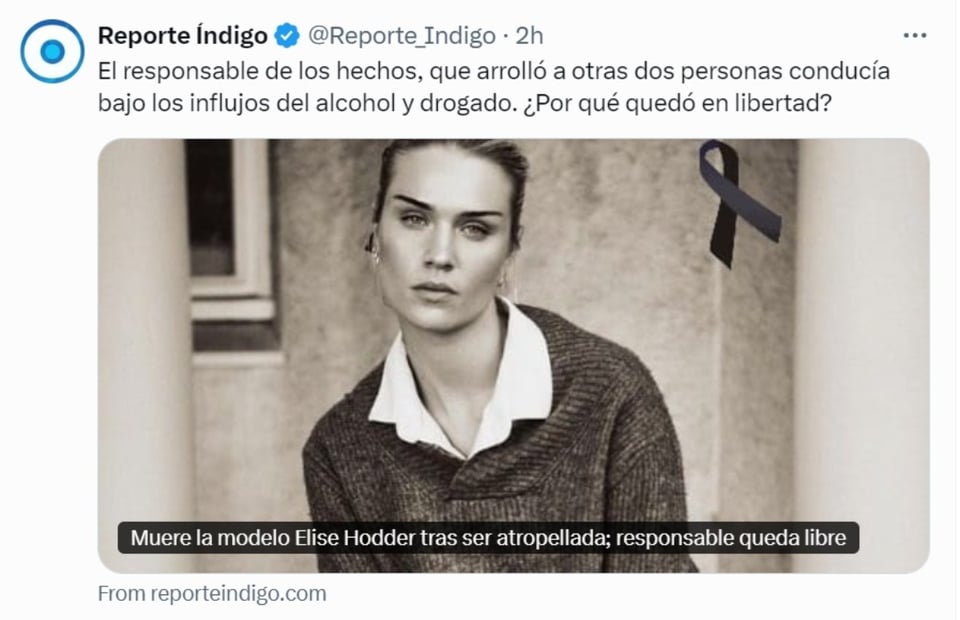 Elise Hodder, Melbourne, muerte, conductor alcoholizado, MundoNOW