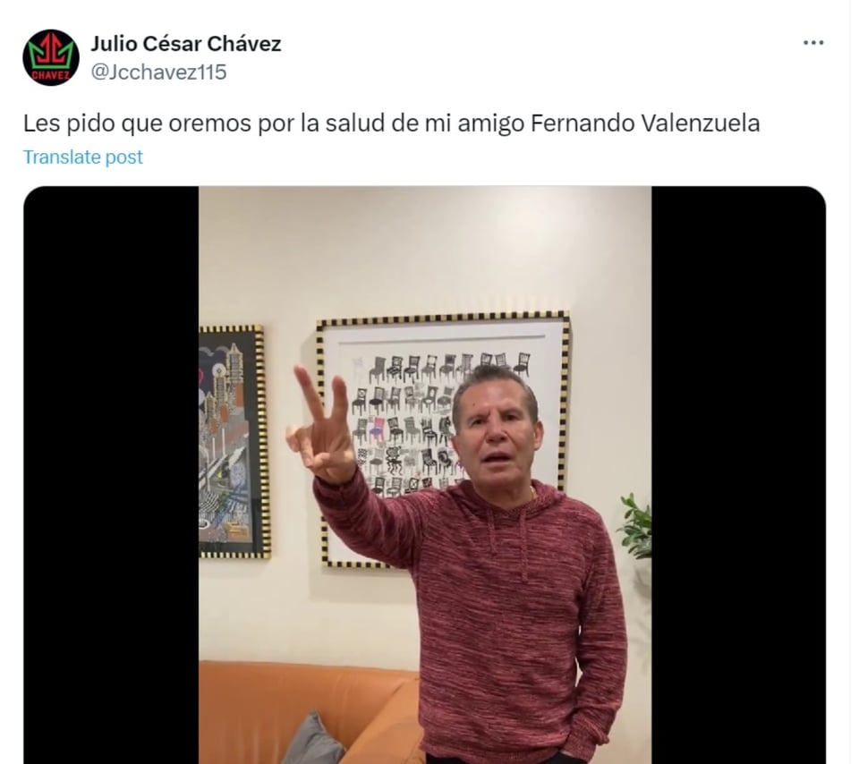 Fernando Valenzuela, Julio César Chávez, amigos, ex boxeador, MundoNOW