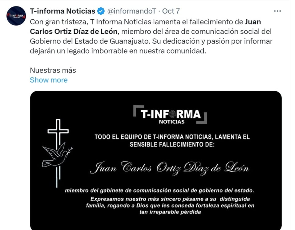 Juan Carlos Ortiz, Agujetas de color de rosa, muerte, causas naturales, MundoNOW