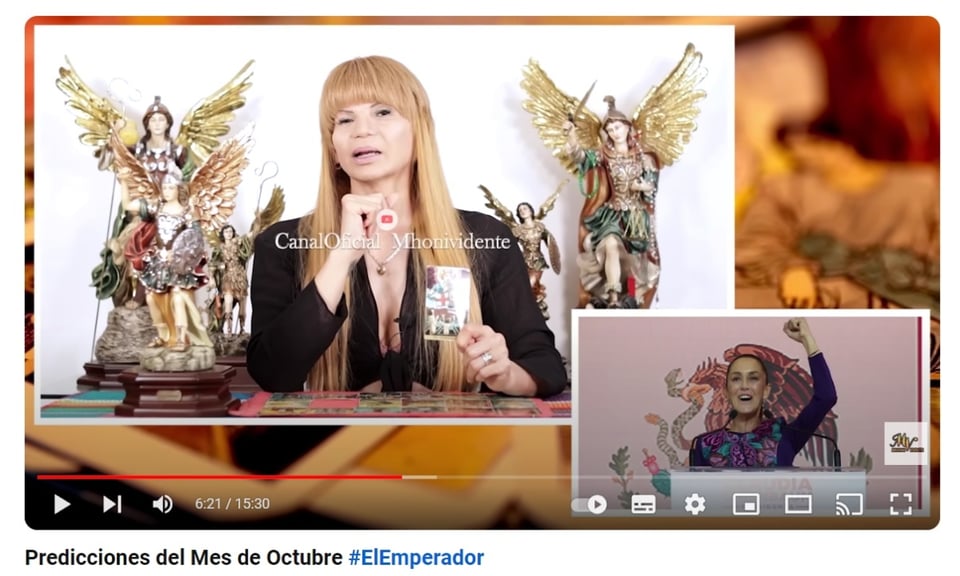 Mhoni Vidente and Claudia Sheinbaum, wars, USA, Mexico, MundoNOW