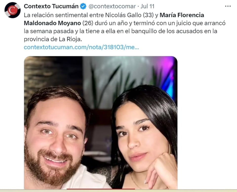 María Florencia Moyano Maldonado, La Rioja, Argentina, redes sociales, MundoNOW