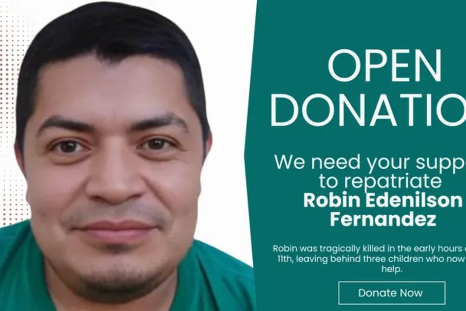 Extraño se acerca a pedirle dinero a Robin Edenilson Fernández y le quita la vida