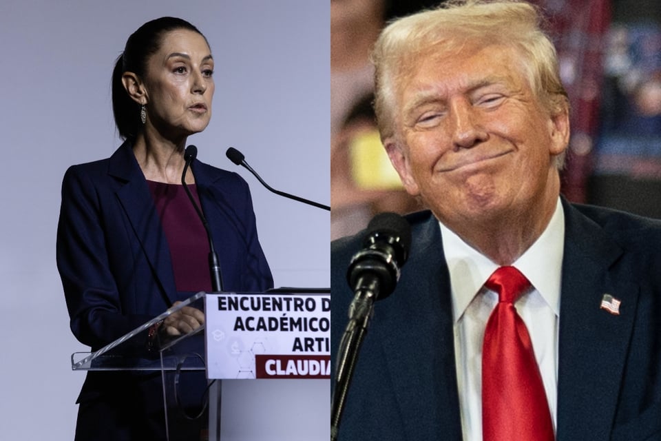 Trump habla por teléfono con la presidenta de México, Claudia Sheinbaum