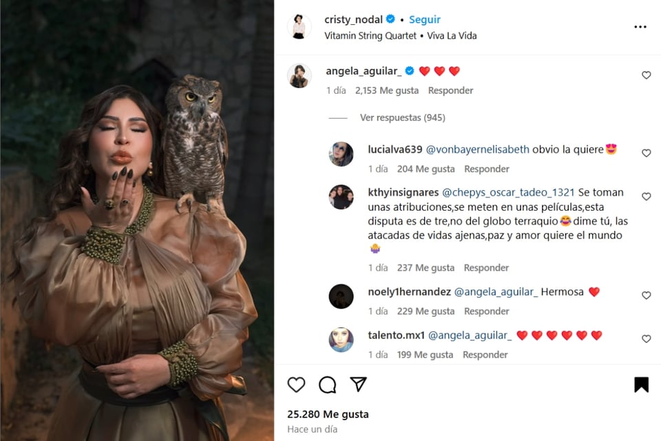 Ángela Aguilar, Cristy Nodal Instagram, cumpleaños Nodal, Christian Nodal esposa, MundoNOW noticias farándula.