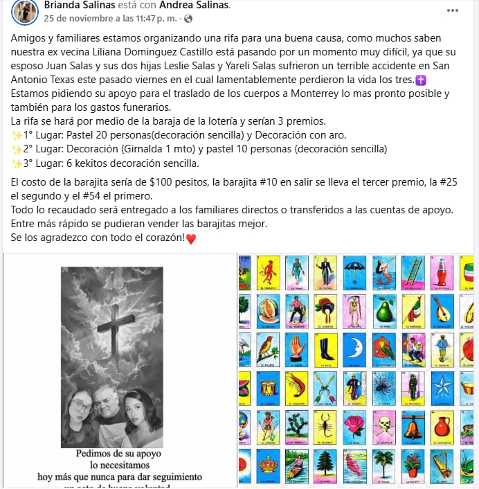 Tragedia, familia, mueren, accidente, texas