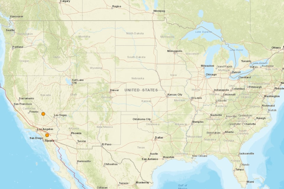 sismo, California, Borrego Springs, Stovepipe Wells, magnitud 3.4, magnitud 3.5, USGS, MundoNOW