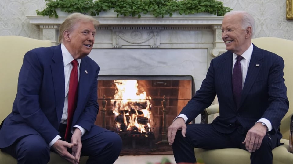 Biden inicia su reunión con Trump felicitándole por su victoria en las elecciones