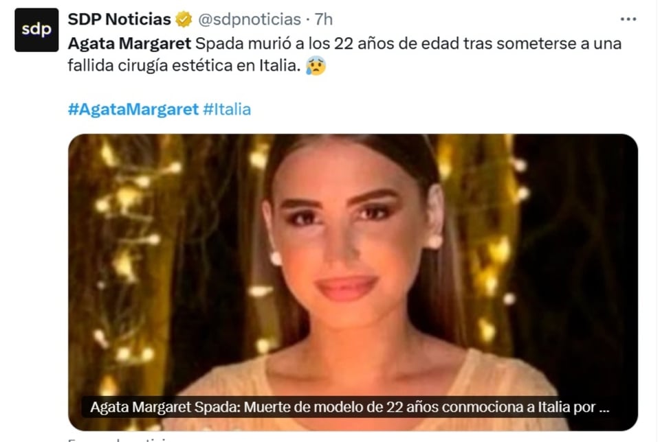 Agata Margaret Spada, Italia, clínica, TikTok, MundoNOW
