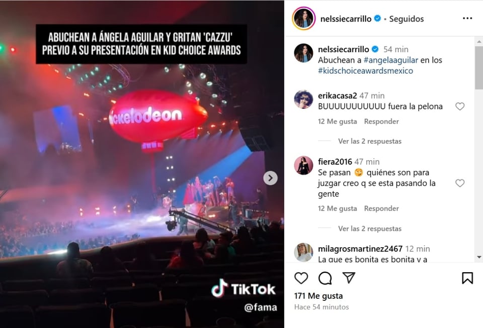 Ángela Kids Choice Awards, Ángela Aguilar, social networks, video, MundoNOW