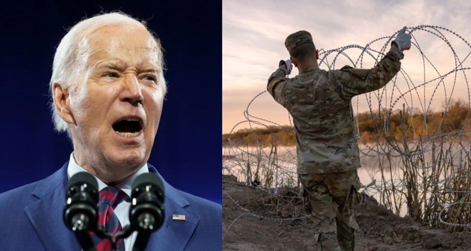Tribunal  impide a Biden retirar el alambre de púas colocado por Texas en la frontera con México