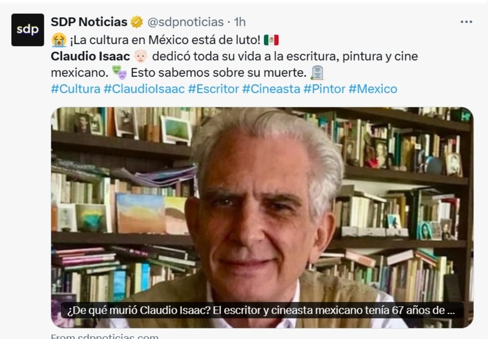 Claudio Isaac, documentales, Pedro Infante, Octavio Paz, MundoNOW
